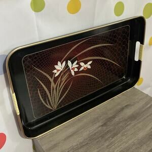 Vintage Japan Laquered Tray 18.5” x 11.25”